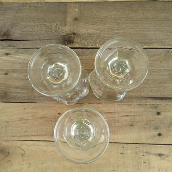 Anchor Hocking Fountainware Clear Footed Sundae Glasses Set of Three - Picture 8 of 11